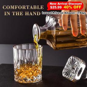 img 3 attached to 🥃 Exquisite Whiskey Decanter Glasses - Ideal for Birthdays & Groomsmen Gifts