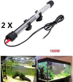 img 1 attached to 🐠 POPETPOP 2Pcs Submersible Aquarium Heater - Efficient, Durable, and Portable Heating Rod for Fish Tank