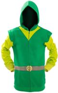 get your link on with ya-cos cosplay hooded hyrule warriors jacket – green zipper coat logo