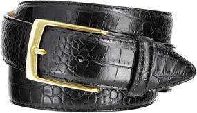 img 4 attached to Grove Genuine Italian Leather Alligator Men's Accessories for Belts