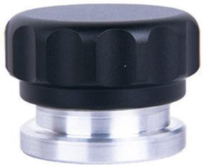 img 1 attached to 🏎️ HiwowSport Aluminium Alloy Fuel Cap Weld On Filler Neck Oil Tank Cap 3inch - Black: Performance and Durability in a Sleek Design