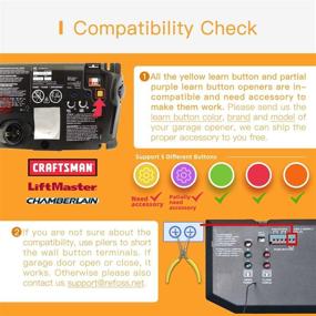 img 2 attached to Refoss Smart Wi-Fi Garage Door Opener with APP Control, Alexa and Google Assistant Compatibility, No Hub Required
