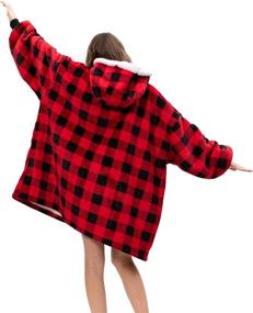 img 1 attached to Dreamcountry Wearable Blanket Oversized Sweatshirt Bedding