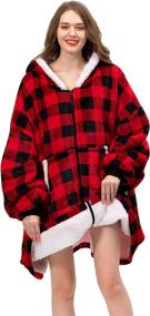 img 2 attached to Dreamcountry Wearable Blanket Oversized Sweatshirt Bedding