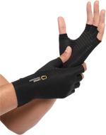 🧤 copper compression arthritis gloves - highest copper content for carpal tunnel, typing, and everyday hand support. suitable for women and men (1 pair) logo