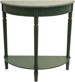 img 3 attached to 🌿 Antique Teal Half Round Table by Décor Therapy, 28.25" Width x 11.8" Depth x 28.25" Height