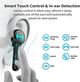 img 2 attached to Наушники Bluetooth Водонепроницаемые наушники Hands Free