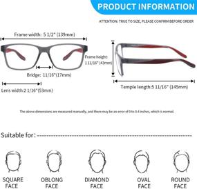 img 3 attached to IVNUOYI Blue Light Blocking Glasses: TR90 Lightweight Frame for Men and Women - Anti UV, Eyestrain Relief, Fashionable Computer Eyeglasses