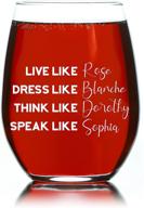 бокалы для вина golden girls merchandise логотип