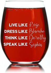 img 4 attached to Бокалы для вина Golden Girls Merchandise
