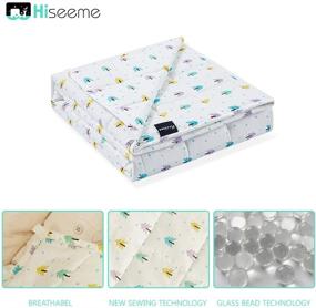 img 1 attached to Hiseeme Toddler Weighted Blanket Breathable