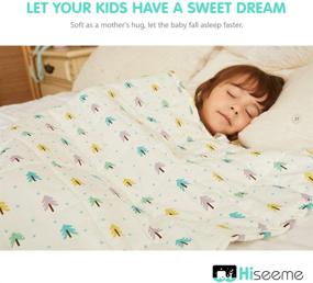 img 2 attached to Hiseeme Toddler Weighted Blanket Breathable