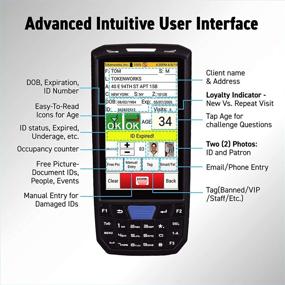 img 1 attached to IDVisor Smart V2 ID Scanner: Enhanced Age Verification & Customer Management + Charger Cradle, Hand Strap & More