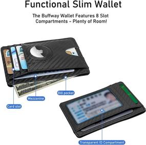 img 2 attached to 👛 LeChivée Slim AirTags Wallet for Men: Multifunctional Accessories, Card Cases & Money Organizers