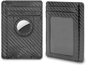 img 4 attached to 👛 LeChivée Slim AirTags Wallet for Men: Multifunctional Accessories, Card Cases & Money Organizers