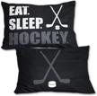 knitpopshop hockey pillowcase standard pillow logo