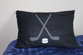 img 2 attached to KNITPOPSHOP Hockey Pillowcase Standard Pillow