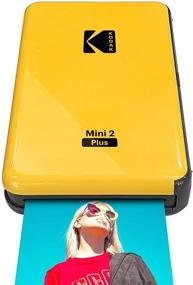img 4 attached to 📸 Kodak Mini 2 Plus: Портативный беспроводной фотопринтер для iOS и Android, с поддержкой Bluetooth, технология 4Pass и ламинирование, печать настоящих фото (2.1 "x 3.4"), премиальный желтый дизайн.