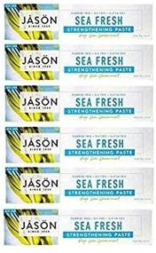 img 2 attached to Jason All-Natural Toothpaste, Sea Fresh - 6 oz - 6 pk: Discover the Natural Freshness for Your Teeth & Gums