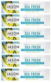 img 1 attached to Jason All-Natural Toothpaste, Sea Fresh - 6 oz - 6 pk: Discover the Natural Freshness for Your Teeth & Gums