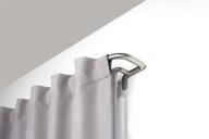 🌙 nickel umbra twilight double curtain rod set, 28-48 inches logo