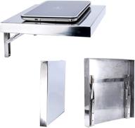 🖥️ efficient and space-saving amarine made workstation: stainless steel wall-mount folding wall desk for laptop and pc logo