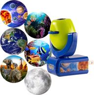 🌌 projectables 13347 night light: stunning led plug-in, green/blue, light sensing, auto on/off - projects solar system, earth, moon, safari, aquarium and coral reef on ceiling, wall or floor логотип