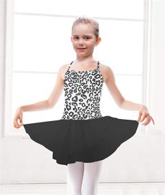 img 2 attached to Stylish Girls Ballet Leotard Camisole Tutu Dance Dress for Dance Gymnastics Ballerina – Perfect for Young Dancers!