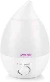 img 4 attached to 🌬️ MDAIRC 2.4L 7-Color Night Light Cool Mist Humidifier with Aromatherapy Essential Oil Diffuser- Aroma Ultrasonic Humidifier for Home, Office, Bedroom - Night Light, Waterless Auto Shut Off (White)