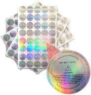 holographic warning stickers instructions container logo