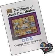 🦅 hawk run hollow shore cross stitch pattern with extra needleworker magnet for decoration logo