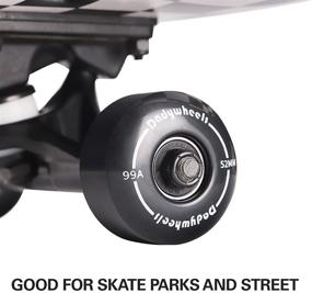 img 1 attached to 🛹 Dadywheels 52mm 99A Skateboard Wheels with ABEC-9 Bearings, Spacers, and Skate Tool: Ultimate Set of 4 for Smooth Performance