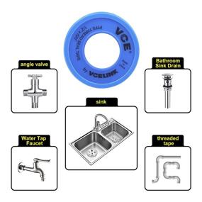 img 1 attached to 🚰 VCELINK PTFE Industrial Sealant Tape for Water Plumbing, 520" Length, 1/2" Width (2 Rolls)