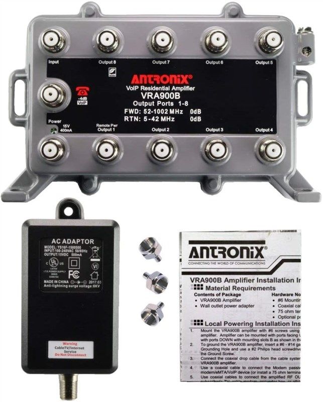 bi directional cable amplifier telephone terminators 로고