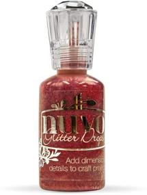 img 4 attached to 💎 Add Sparkle and Shine with TONIC STUDIOS Nuvo Glitter Drops in Ruby Slippers – 8.00x3.00x3.00 cm Size!