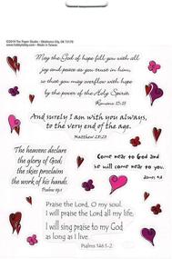 img 1 attached to 📚 Bible Verse Stickers: 44 Scripture and Hearts Stickers in 1 Pack