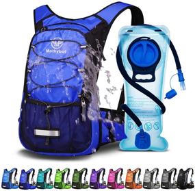 img 4 attached to Mothybot Insulated Hydration Pack with Large Storage - 3L 1.5L Water Backpack for Hiking, Running, Cycling, Camping - BPA Free Bladder keeps Liquid Cool up to 5 Hours - Ideal for Kids, Men, Women