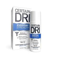 👨 doctor recommended all-day protection: certain dri everyday strength clinical antiperspirant deodorant for men and women, 2.5oz roll-on – effective hyperhidrosis treatment against odor and sweat (1pk) logo