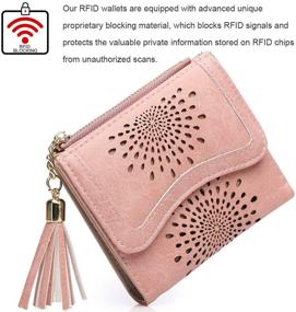 img 3 attached to Womens Wallet Compact Leather Pattern Women's Handbags & Wallets