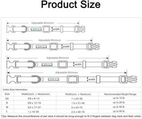 img 2 attached to 🐶 Enhanced Safety: Reflective Dog Collar with Locking Buckle & LED - Adjustable Nylon Collar for Puppies, Small, Medium, Large Dogs (Olive Green, Small)