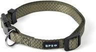 🐶 enhanced safety: reflective dog collar with locking buckle & led - adjustable nylon collar for puppies, small, medium, large dogs (olive green, small) logo