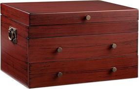 img 3 attached to 🎩 Organize and Display Your Royalty Art Fine Silverware with this Stylish 15” x 11” Storage Box and Drawer