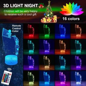 img 1 attached to JMLLYCO Basketball Lamp - 16 Color Changing Decor Light with Remote Control, 3D Optical Illusion - Perfect Gift Idea for Baby Boys Birthday or Basketball Enthusiasts