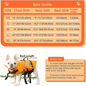 img 3 attached to 🐾 Doggie Wings Life Jacket Vests - Reflective Strip & Lovely Design, Ensuring Safety and Style for Small to Large Dogs