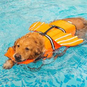 img 1 attached to 🐾 Doggie Wings Life Jacket Vests - Reflective Strip & Lovely Design, Ensuring Safety and Style for Small to Large Dogs