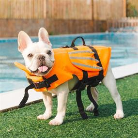 img 2 attached to 🐾 Doggie Wings Life Jacket Vests - Reflective Strip & Lovely Design, Ensuring Safety and Style for Small to Large Dogs