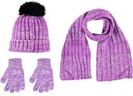 s w k girls gloves lavender logo