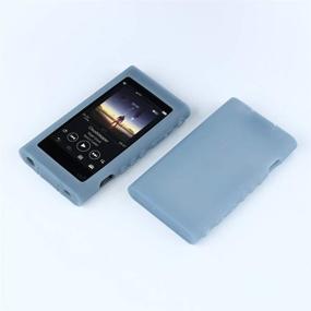 img 3 attached to 🔵 Blue Silicone Protective Skin Case Cover for Sony Walkman NW-A55HN A56HN A57HN A50 A55 A56 A57 - Compatible with Sony A55 Case