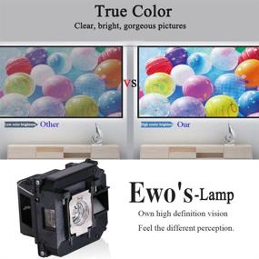 img 2 attached to EWO's Replacement Projector Lamp Bulb for Epson PowerLite 420 425W 905 92 93 95 96W 1835 430 435W 915W D6150 - ELPLP60/V13H010L60 Epson-Compatible Lamp Bulb