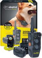 🐶 dogtra 200ncpt electronic dog training collar with remote – 2640 ft range, vibration, tone, 100 stimulation levels – safety lock, waterproof & rechargeable – ideal for small to large dogs – petstek edition logo